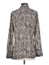 Etcetera 100% Polyester Animal Print Silver Long Sleeve Blouse Size 4 - photo 2