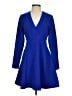 Essentiel Antwerp 100% Polyester Solid Blue Casual Dress Size EU 36 / US 6 - photo 1