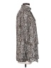 Etcetera 100% Polyester Animal Print Silver Long Sleeve Blouse Size 4 - photo 4