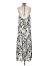 LOFT Beach 100% Rayon Print Silver Casual Dress Size XS - photo 2