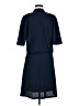 MNG Suit Solid Blue Casual Dress Size M - photo 2