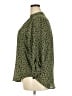 Lush 100% Polyester Animal Print Green 3/4 Sleeve Blouse Size XXL - photo 5
