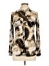 Dna Couture Print Gold Long Sleeve Blouse Size L - photo 1