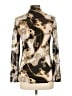 Dna Couture Print Gold Long Sleeve Blouse Size L - photo 2