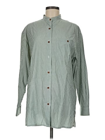 British Khaki Long Sleeve Button-Down Shirt (view 1)