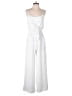 Everly 100% Polyester Solid White Jumpsuit Size S - photo 1