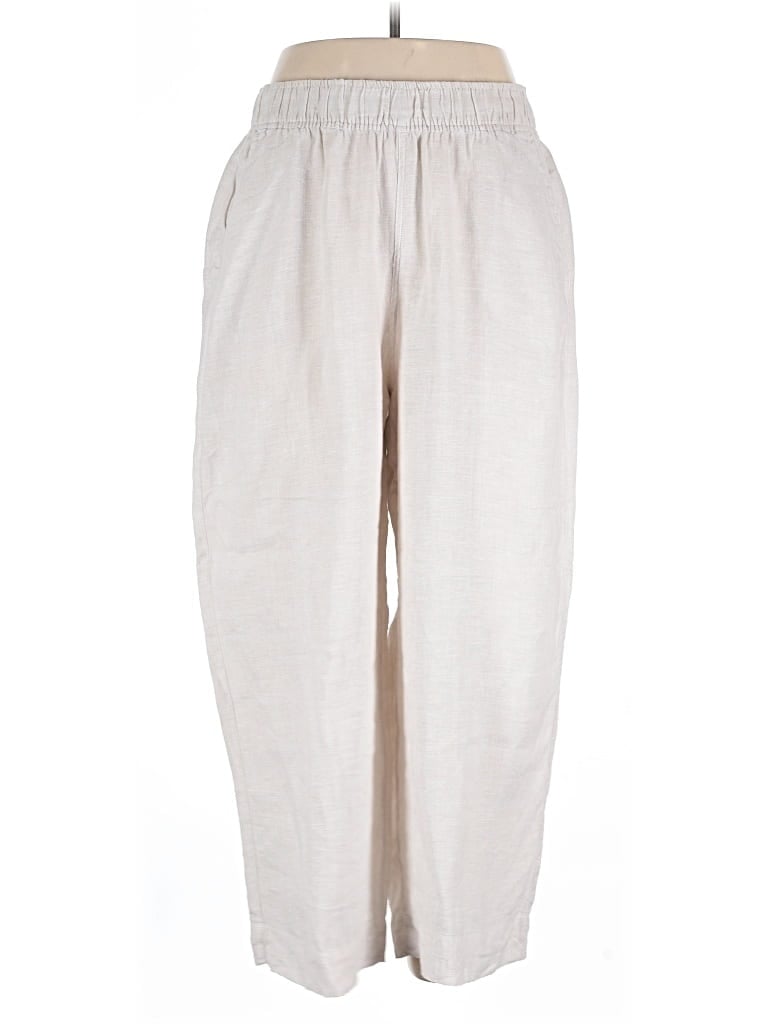 Pre-owned Tahari Linen Pants In Ivory