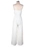 Everly 100% Polyester Solid White Jumpsuit Size S - photo 2