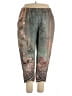 Unbranded 100% Polyester Print Green Casual Pants Size 4XL - photo 1