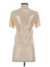 Zara Metallic Gold Short Sleeve Turtleneck Size S - photo 2