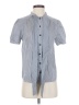 Tulip Gray Short Sleeve Button-Down Shirt Size S - photo 1