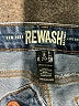 Rewash 100% Cotton Stars Blue Denim Shorts Size 9 - photo 3