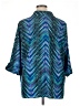 Catherines Chevron-herringbone Teal 3/4 Sleeve Blouse Size 1X - photo 2