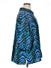Catherines Chevron-herringbone Teal 3/4 Sleeve Blouse Size 1X - photo 4