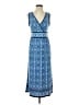 Max Studio Paisley Blue Casual Dress Size S - photo 1