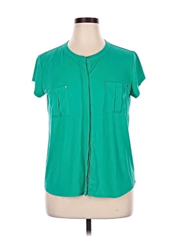 Dana Buchman Short Sleeve Blouse (view 1)