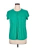 Dana Buchman Green Short Sleeve Blouse Size XL - photo 1