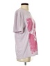 Romwe 100% Polyester Stars Pink Short Sleeve T-Shirt Size S - photo 4
