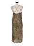 Silence and Noise 100% Polyester Animal Print Brown Cocktail Dress Size M - photo 2
