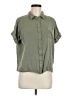 Lulus 100% Rayon Solid Green Short Sleeve Blouse Size M - photo 1