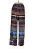 Melissa Paige Print Blue Casual Pants Size L - photo 2