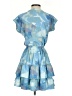 Wildfox Tie-dye Blue Cocktail Dress Size XS - photo 2