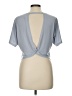 Fabletics Gray Short Sleeve Top Size L - photo 2