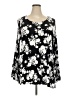 Ellos 100% Rayon Black Long Sleeve Blouse Size 22 - photo 1