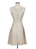 Soprano Metallic Silver Cocktail Dress Size S - photo 2