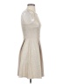 Soprano Metallic Silver Cocktail Dress Size S - photo 4