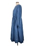 Assorted Brands Solid Blue Casual Dress Size L (estimated) - photo 5