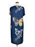 Unbranded 100% Polyester Blue Casual Dress Size XXL - photo 2