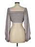 Ambition Gray Long Sleeve Blouse Size L - photo 2