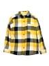 Quiksilver Checkered-gingham Yellow Long Sleeve Button-Down Shirt Size XS (kids) - photo 1