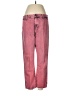 Current/Elliott 100% Cotton Plaid Pink Jeans Size 29 waist - photo 1