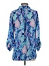 Lilly Pulitzer 100% Polyester Paisley Blue 3/4 Sleeve Blouse Size S - photo 2