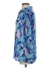 Lilly Pulitzer 100% Polyester Paisley Blue 3/4 Sleeve Blouse Size S - photo 5
