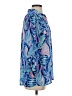 Lilly Pulitzer 100% Polyester Paisley Blue 3/4 Sleeve Blouse Size S - photo 4