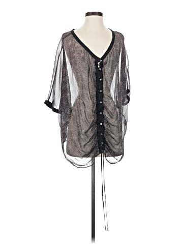 Elizabeth and James 3/4 Sleeve Silk Top (view 1)