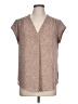 Fun2Fun Animal Print Brown Short Sleeve Blouse Size L - photo 1