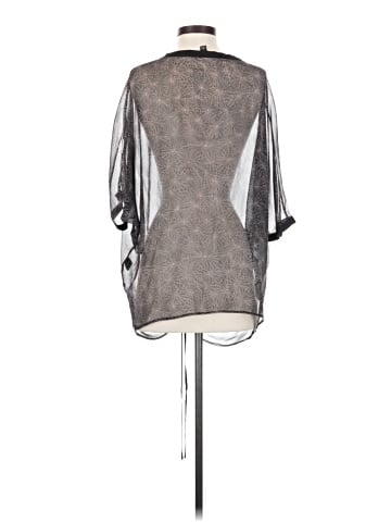 Elizabeth and James 3/4 Sleeve Silk Top (view 2)