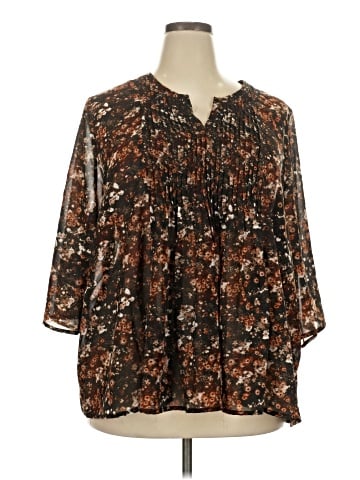 Roaman's 3/4 Sleeve Blouse (view 1)