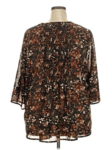 Roaman's 3/4 Sleeve Blouse (view 2)