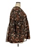 Roaman's 100% Polyester Brown 3/4 Sleeve Blouse Size 22 - photo 4