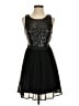 Forever 21 100% Nylon Stars Black Cocktail Dress Size S - photo 1