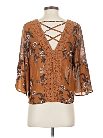 Rewind 3/4 Sleeve Blouse (view 2)