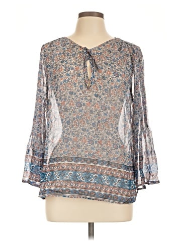 Joie 3/4 Sleeve Silk Top (view 1)