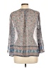 Joie 100% Silk Blue 3/4 Sleeve Silk Top Size L - photo 2