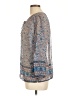 Joie 100% Silk Blue 3/4 Sleeve Silk Top Size L - photo 5