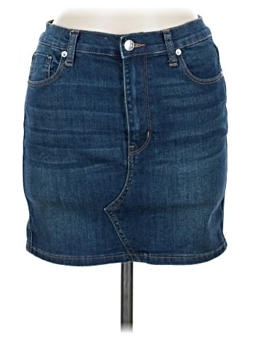 We the Free Denim Skirt (view 1)